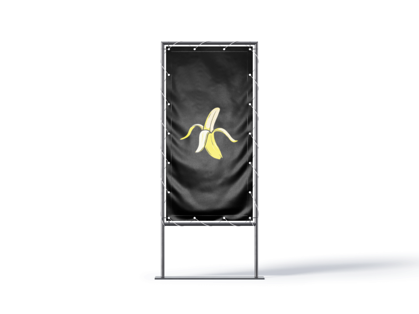 Banner so značkou ClansOfApes na konštrukcii