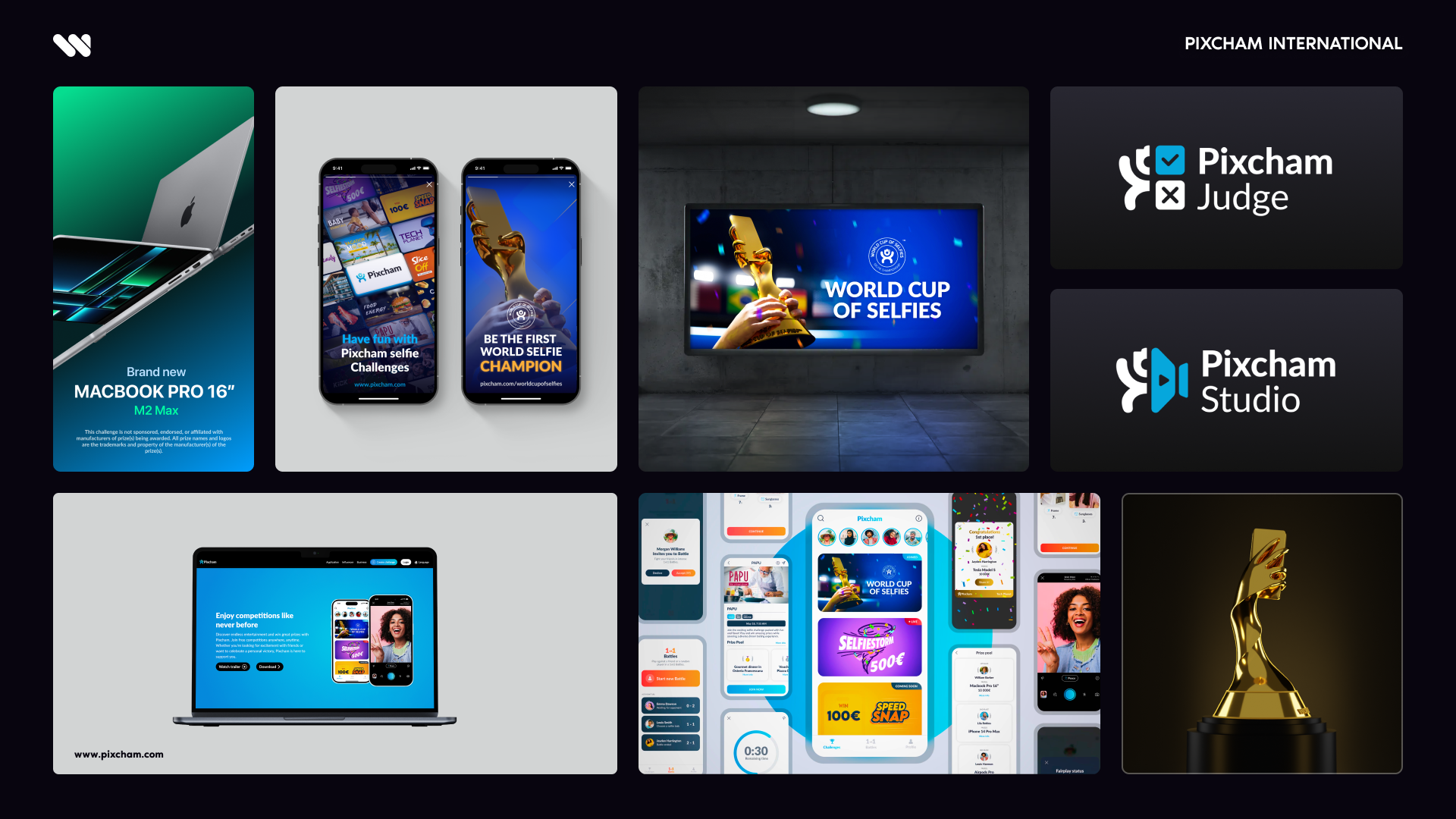Pixcham, prehľad case study: vizuál aplikácie a kampaň World Cup of Selfies