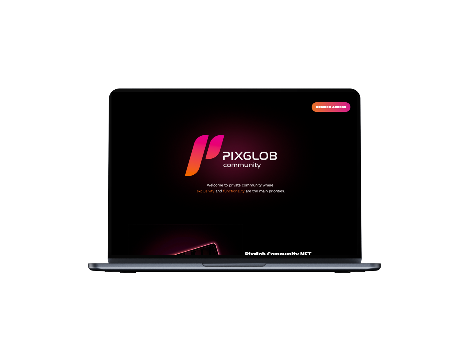 PIXGLOB, webová platforma komunity na notebooku, www.pixglob.com