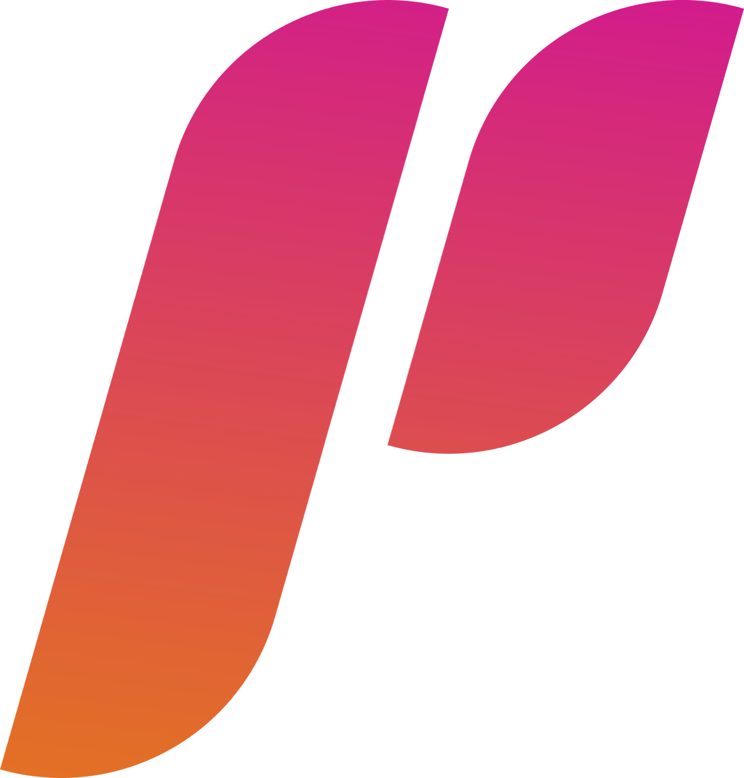 PIXGLOB, logo značka v ružovo-oranžovom gradiente