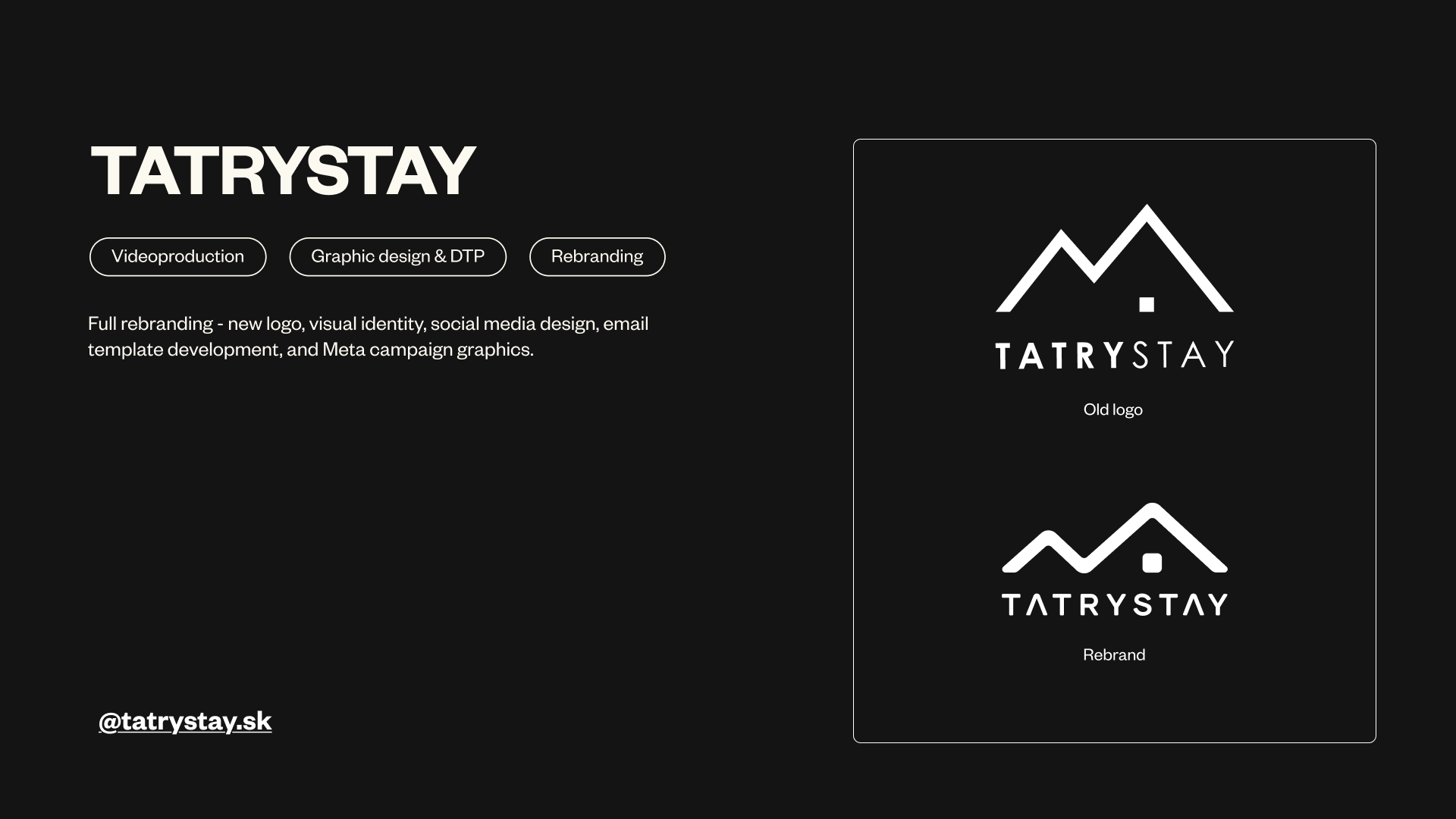 TatryStay rebranding, porovnanie pôvodného loga a novej značky