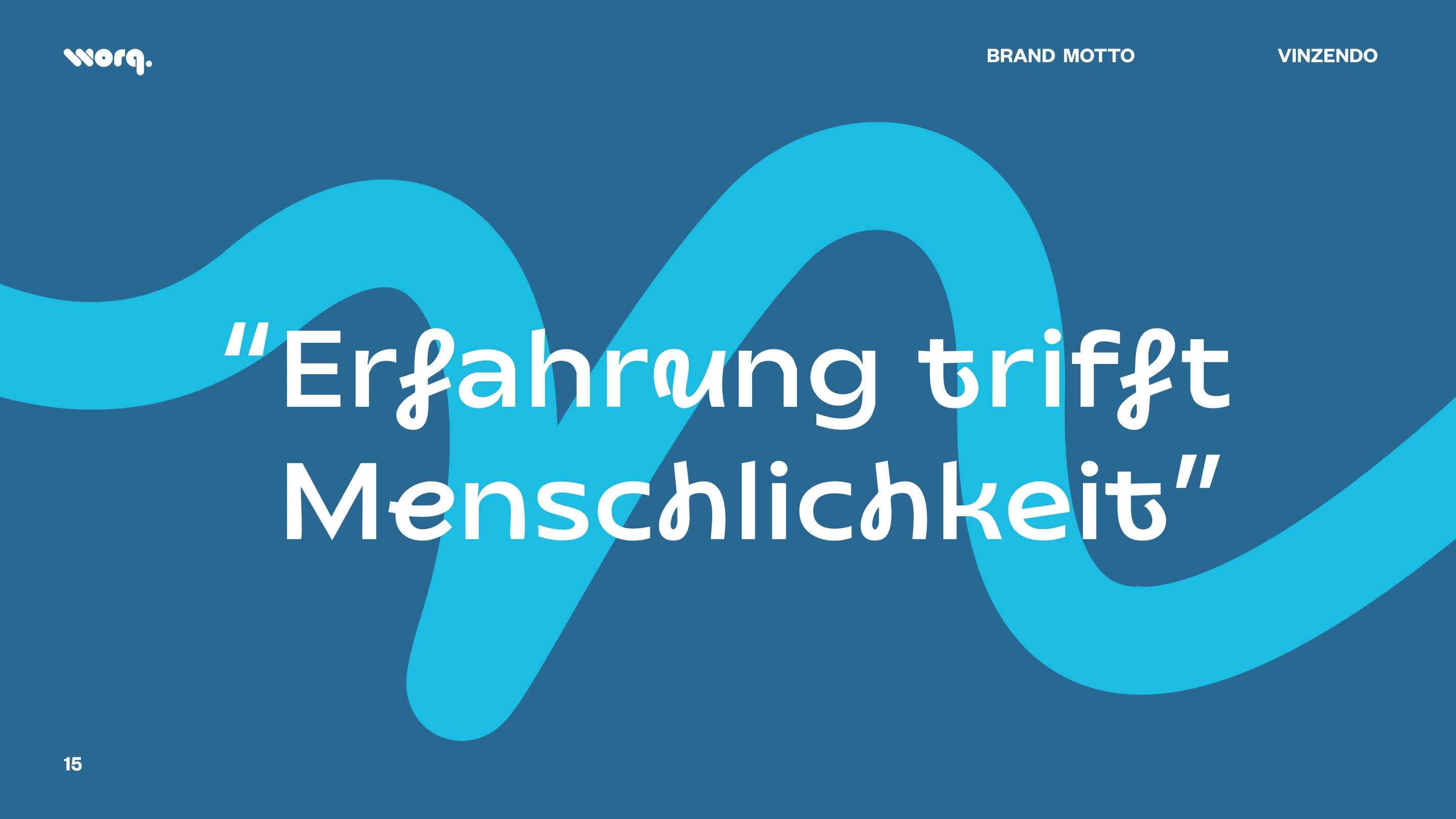 VinzEndo, brand motto: Erfahrung trifft Menschlichkeit